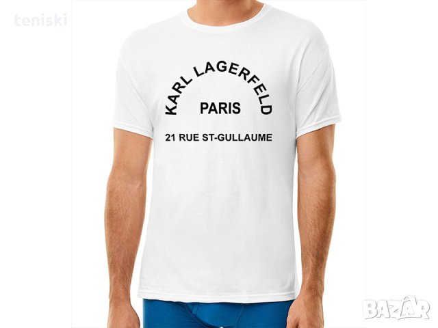 Мъжка тениска Karl Lagerfeld Модели и размери , снимка 7 - Тениски - 29906971