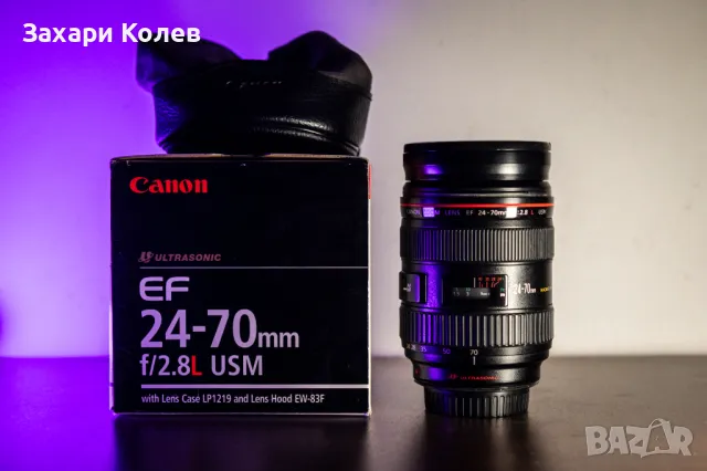 Обектив Canon EF 24-70mm f/2.8L USM I, снимка 10 - Обективи и филтри - 48255571