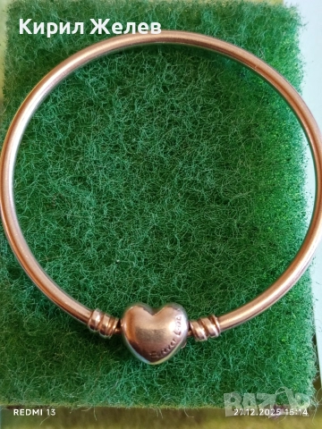 Сребърна гривна от колекция Pandora Moments Forever love елегантна 49718