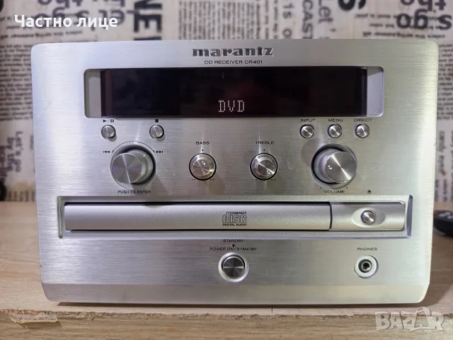 Мини CD/Ресивър "Marantz"CR401, снимка 7 - Ресийвъри, усилватели, смесителни пултове - 56352552