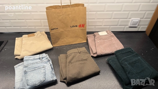 Разпродажба от личен гардероб НОВИ МОДЕЛИ! H&M панталони дънкови гащи , снимка 2 - Дънки - 51977825
