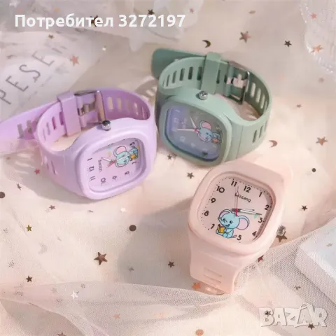 MINISO Сладък детски кварцов часовник,Моден светещ,Различни цветове, снимка 7 - Детски - 48330882