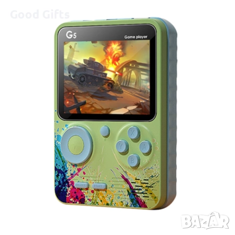 Ретро конзола G5 с 500 класически игри – преносима игрова конзола с TV връзка и цветен дисплей, снимка 5 - Други игри и конзоли - 52937652