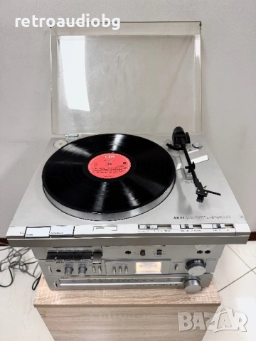 🔉Ретро аудио сет AKAI - усилвател AM-U01, тунер AT-K02, Дек CS-M01A, Грамофон AP-Q310 и колони 🔉, снимка 4 - Аудиосистеми - 52664779