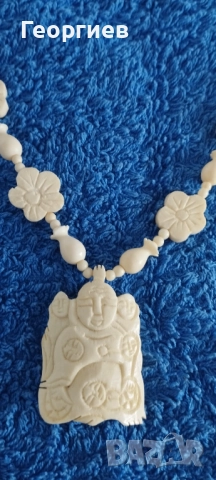 Гердани с медальон от слонова кост, Брошка,медальон слонова кост., снимка 5 - Колиета, медальони, синджири - 51866000