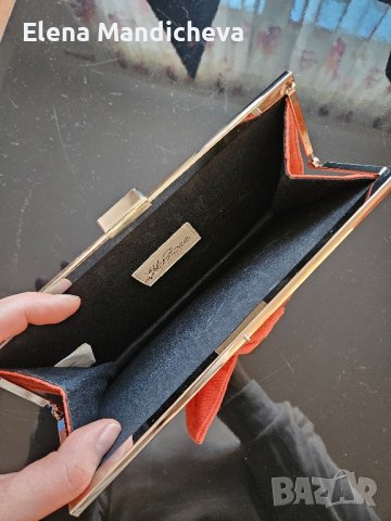 Луксозен Клъч, чанта, портмоне ретро, бохо, снимка 6 - Портфейли, портмонета - 44156885