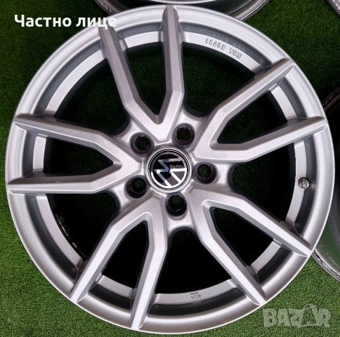 Продавам 4бр 17-ки джанти за Фолксваген Пасат, Тигуан, Шаран, Голф 5,6,7, Туран , снимка 2 - Гуми и джанти - 52482440
