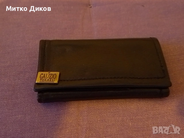Малко портфейлче марково естествена кожа Калицио Торези 90х50 мм, снимка 6 - Портфейли, портмонета - 53800650