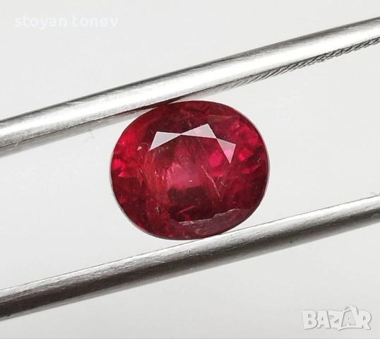 Рядък Ненагряван Сертифициран Рубин 3.18 карата от Уинза, Танзания – Истинско Съкровище! , снимка 11 - Други - 53805332