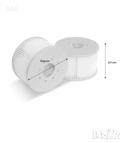 Комплект от 6 филтърни патрона за надуваем басейн, снимка 3 - Басейни и аксесоари - 52893087