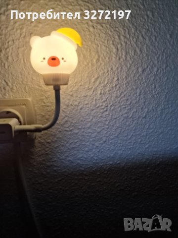 LED USB Сладка карикатура нощна лампа Мече, Дистанционно управление, снимка 15 - Други - 40900106