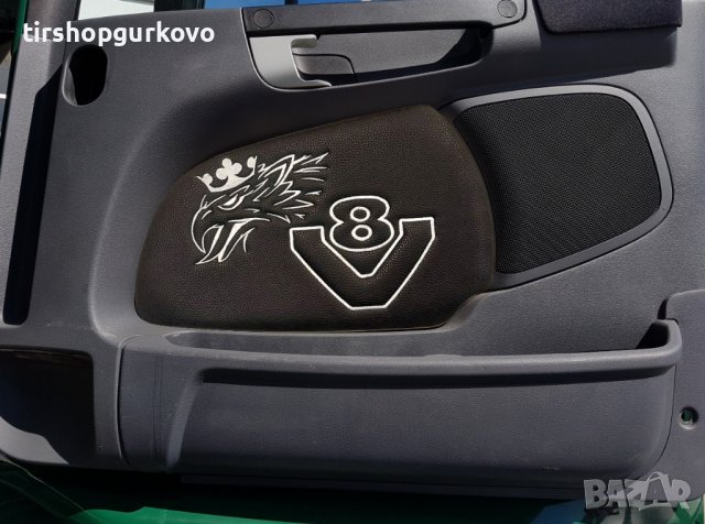 Кожени кори за врати черни V8 СКАНИЯ/SCANIA R/P/G 2004-2016