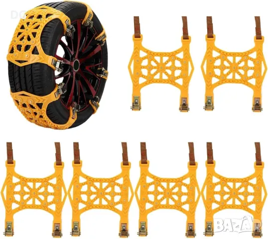 Комплект вериги за сняг 6 броя, снимка 4 - Аксесоари и консумативи - 48090866