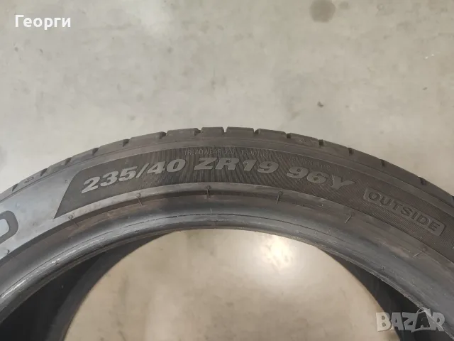 2бр.летни гуми 235/40/19 Kumho, снимка 4 - Гуми и джанти - 56154232