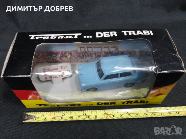 1/43 СТАРА РЕТРО МЕТАЛНА КОЛИЧКА МАЩАБЕН МОДЕЛ TRABANT 601 VITESSE PORTUGAL, снимка 9 - Колекции - 52825541
