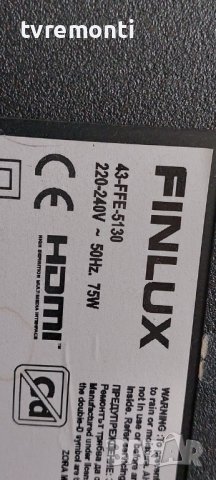 Main board 17MB181TC  Finlux 43-FFE-5130 Smart​ for 43inc DISPLAY VES430UNDP-N1-N42 ​, снимка 7 - Друга електроника - 42572496