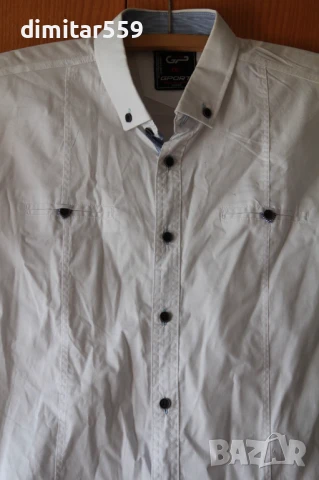 Риза мъжка със къс ръкав елегантна, снимка 2 - Ризи - 50817650