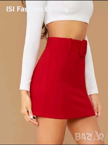 Елегантна пола с колан, снимка 3 - Поли - 39493044