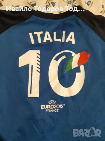 Официална маркова тениска на Италия за Евро 2016 , снимка 4 - Детски тениски и потници - 51409064