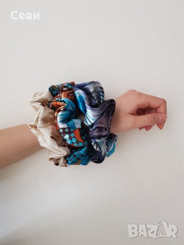 Скрънчита за коса , снимка 12 - Аксесоари за коса - 33073862