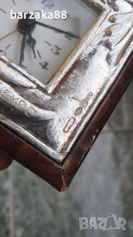 Часовник със сребърно фолио 925, снимка 5 - Антикварни и старинни предмети - 52220332