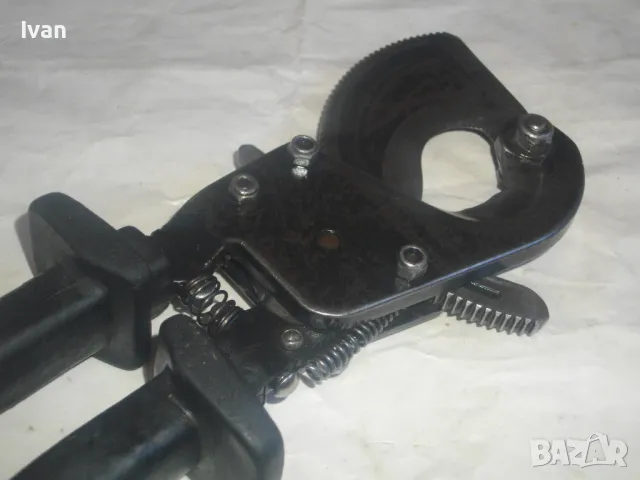 KLAUKE Ръчна КАБЕЛНА НОЖИЦА Немска за рязане на сноп кабел до 32 мм с тресчотка, снимка 11 - Други инструменти - 47603243