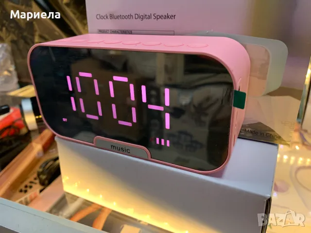 Bluetooth Високоговорител + Дигитален Будилник / Радио / t°