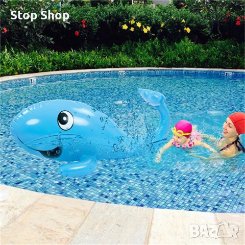 Голям надуваем воден кит спринклер играчка воден спринклер играчка заден двор играчка водни балони д, снимка 4 - Надуваеми играчки - 41065265