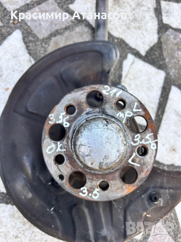 Шенкел главина преден ляв  за Мерцедес Е-класа W211. Бензин 3.5, снимка 2 - Части - 53050728