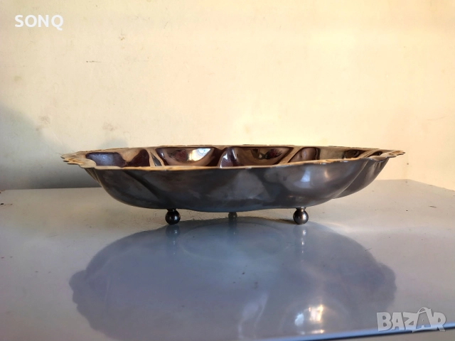 Страхотен Позлатен Съд - Фруктиера, снимка 3 - Антикварни и старинни предмети - 52923720