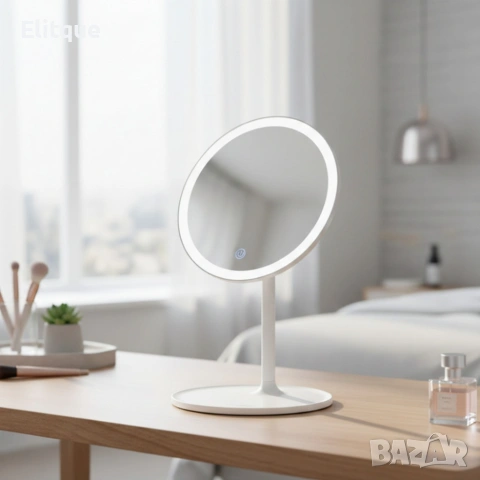 LED козметично огледало за грим Luigi Ferrero FR-801, кръг, 20 cm, снимка 2 - Други стоки за дома - 53499258