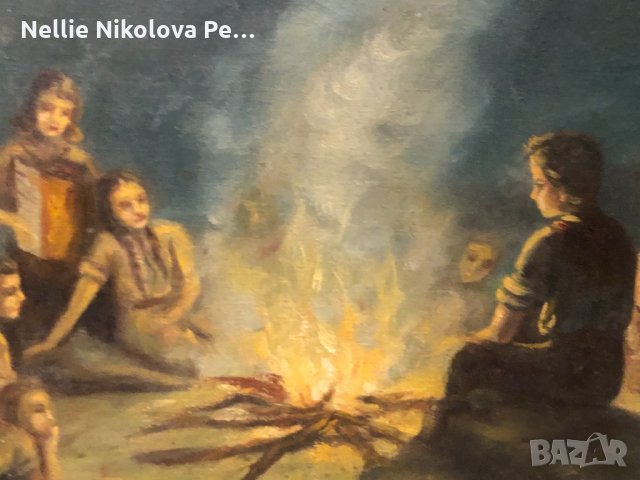 КАВРЪКОВА СТАРА КАРТИНА ОТ ИЗЛОЖБА, снимка 3 - Картини - 35719670