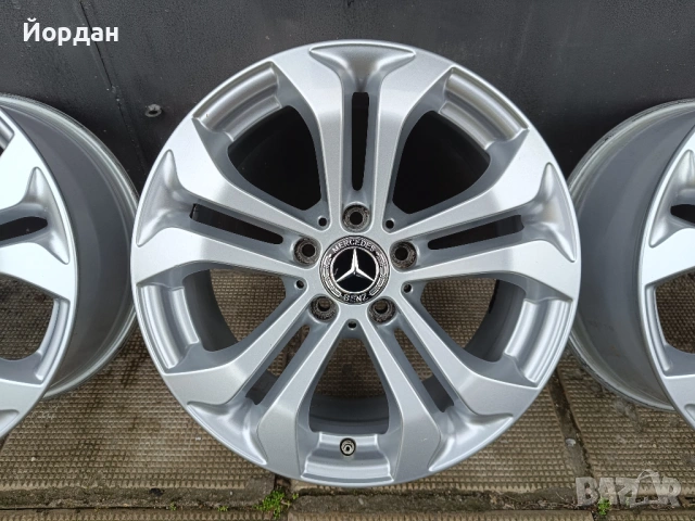 ОРИГИНАЛНИ джанти 17 ' цола 5x112 МЕРЦЕДЕС / MERCEDES BENZ ET36 7,5J 66,6, снимка 10 - Гуми и джанти - 53521977