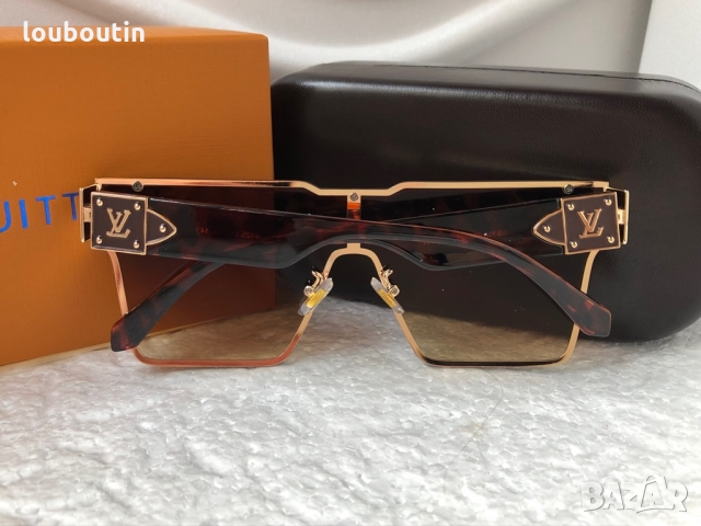 Louis Vuitton 2022 висок клас мъжки слънчеви очила унисекс дамски тип маска, снимка 8 - Слънчеви и диоптрични очила - 36083289