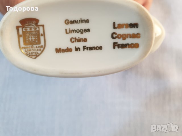 Порцеланова бутилчица Limoges , снимка 6 - Антикварни и старинни предмети - 41227254