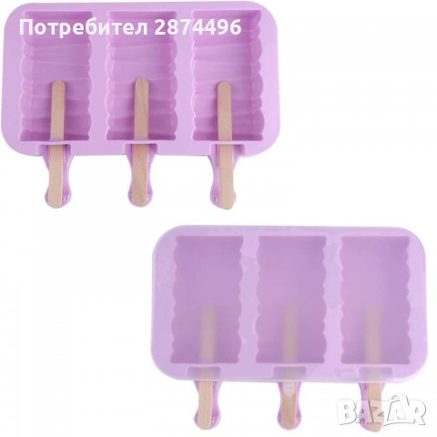 3795 Силиконов молд-сладолед на клечка, снимка 5 - Форми - 39009291