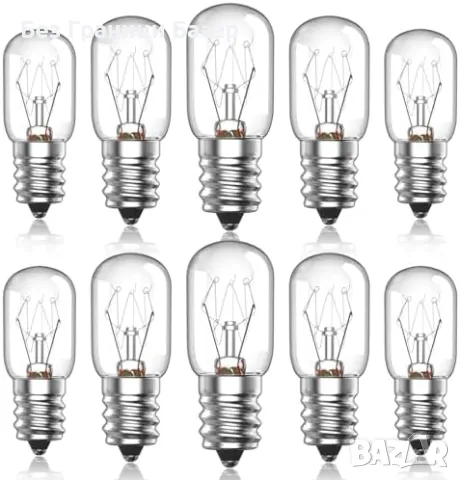 Нови E14 солна лампа крушки 10 броя димируеми, 300°C, топла светлина