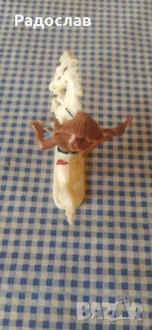 стара фигурка  Индианец  Конник, снимка 4 - Колекции - 49005716