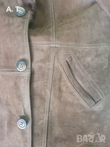 Мъжко палто естествена кожа, снимка 3 - Якета - 49686023