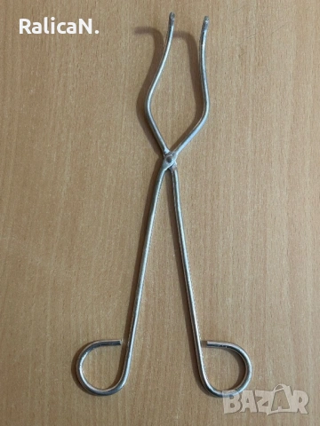Лабораторна щипка за тигли, снимка 2 - Антикварни и старинни предмети - 53090379