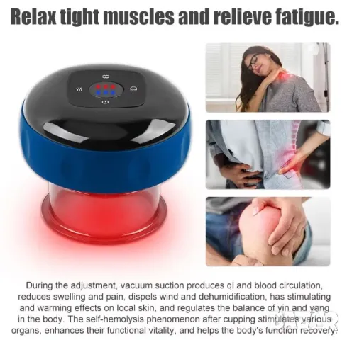 Интелигентен Mасажор с Вендуза с Висока Степен Засмукване на Кожата Електростимулация и Ексфолиация