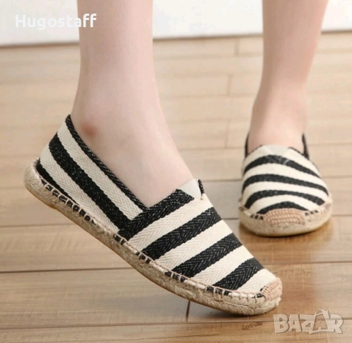 Нови Оригинални мъжки еспадрили обувки с конопена подмека 46/47, снимка 5 - Мокасини - 51780716