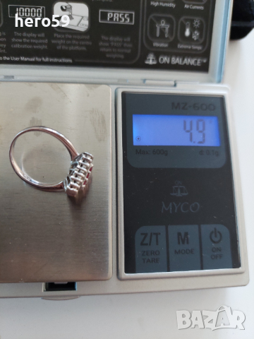 Дамски златен 18 к.пръстен с рубини и брилянти, снимка 6 - Пръстени - 36150270