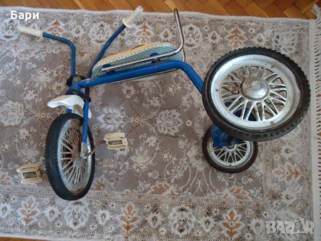 Стар детски велосипед,колело на педали- триколка, снимка 4 - Други ценни предмети - 36053368
