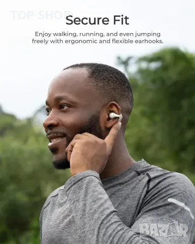 Слушалки с отворено ухо Lytmi CozyClip, слушалки с щипка и Bluetooth 5.4, IPX4, бели, снимка 4 - Безжични слушалки - 49445222