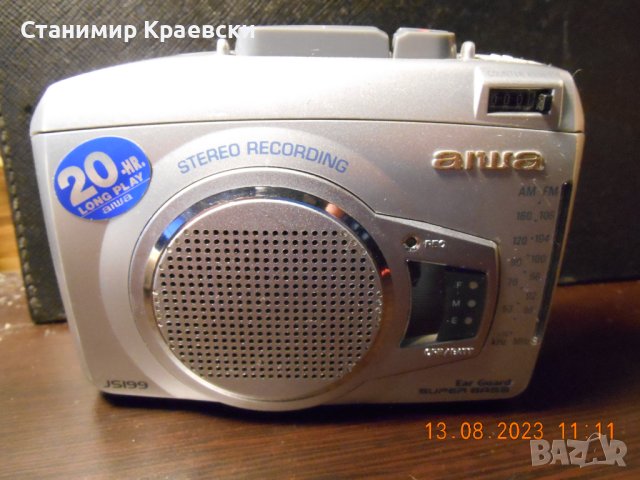 AIWA HS-JS199  WalkmanCassette Player Recording S-BASS AMFM  Radio Stereo - vintage88