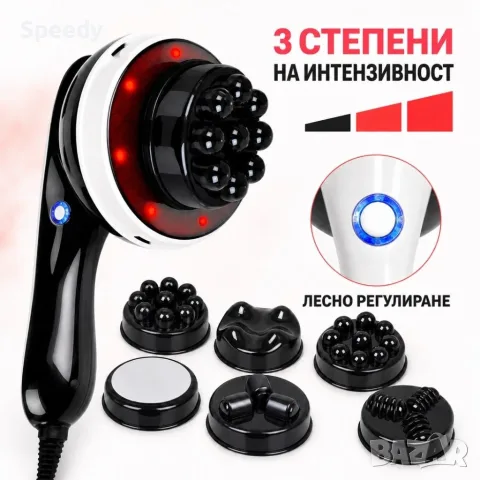 Електрически масажор за тяло 9 в 1 с инфрачервена функция, 28 W, снимка 2 - Масажори - 56203024