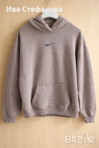 Нов цвят капучино оригинален марков суичър спортна блуза Nike nike Найк 100 % памук памучна , снимка 3 - Блузи с дълъг ръкав и пуловери - 52486207