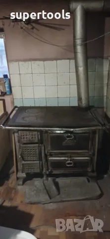 Масивна готварска печка на твърдо гориво с фурна – За отопление и готвене