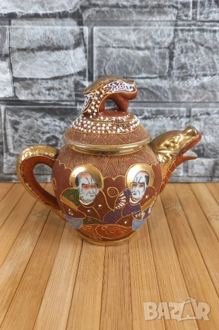 Японски сервиз Satsuma , снимка 4 - Сервизи - 50477722